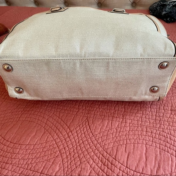 Coach Taylor Foiled Silver Metallic Carryall - Picture 7 of 12